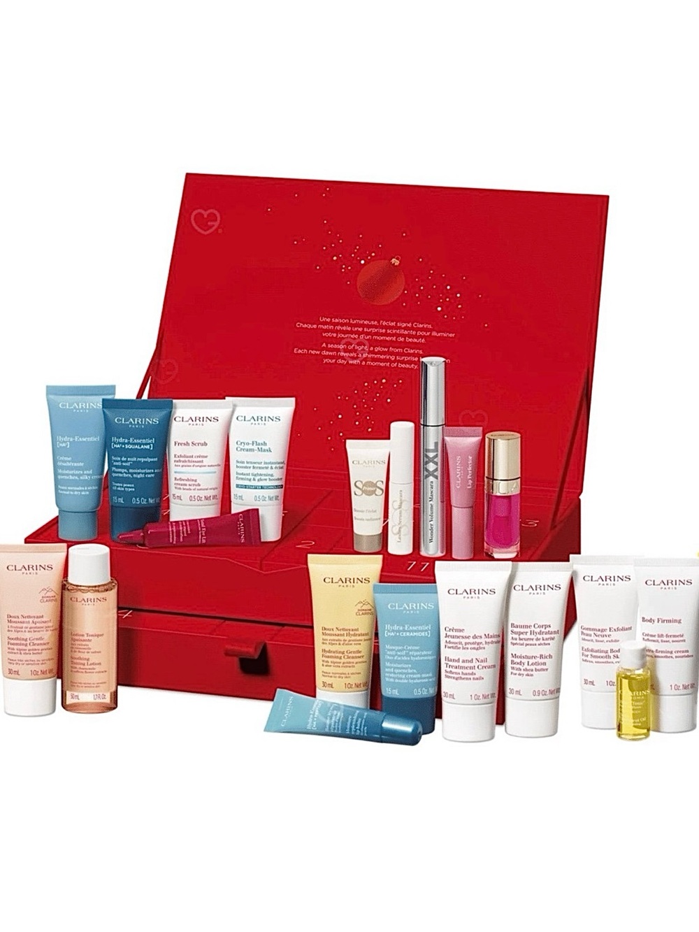 CLARINS. 24 items SET. 24-Day Advent Calendar 2026. NEW, NEVER USED.